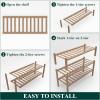 imageSmiry Shoe Rack 4 Tier Bamboo Shoe Organizer Stackable Free Standing Wooden Shoe Storage Shelf for Closet Entryway Front Door Entrance NaturalWalnut
