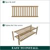 imageSmiry Shoe Rack 4 Tier Bamboo Shoe Organizer Stackable Free Standing Wooden Shoe Storage Shelf for Closet Entryway Front Door Entrance NaturalWalnut