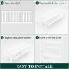 imageSmiry Shoe Rack 4 Tier Bamboo Shoe Organizer Stackable Free Standing Wooden Shoe Storage Shelf for Closet Entryway Front Door Entrance NaturalWhite