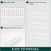 imageSmiry Shoe Rack 4 Tier Bamboo Shoe Organizer Stackable Free Standing Wooden Shoe Storage Shelf for Closet Entryway Front Door Entrance NaturalWhite