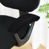imageSmiry Stretch Jacquard Office Computer Chair Covers Removable Washable Universal Desk Rotating Chair Slipcovers Protector Seat  Backrest Cover GreyBlack