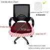 imageSmiry Stretch Jacquard Office Computer Chair Covers Removable Washable Universal Desk Rotating Chair Slipcovers Protector Seat  Backrest Cover GreyBlack