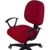 imageSmiry Stretch Jacquard Office Computer Chair Covers Removable Washable Universal Desk Rotating Chair Slipcovers Protector Seat  Backrest Cover GreyBurgundy