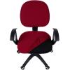 imageSmiry Stretch Jacquard Office Computer Chair Covers Removable Washable Universal Desk Rotating Chair Slipcovers Protector Seat  Backrest Cover GreyBurgundy