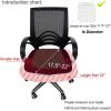 imageSmiry Stretch Jacquard Office Computer Chair Covers Removable Washable Universal Desk Rotating Chair Slipcovers Protector Seat  Backrest Cover GreyChocolate