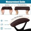 imageSmiry Stretch Jacquard Office Computer Chair Covers Removable Washable Universal Desk Rotating Chair Slipcovers Protector Seat  Backrest Cover GreyChocolate