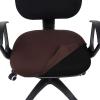 imageSmiry Stretch Jacquard Office Computer Chair Covers Removable Washable Universal Desk Rotating Chair Slipcovers Protector Seat  Backrest Cover GreyChocolate