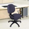 imageSmiry Stretch Jacquard Office Computer Chair Covers Removable Washable Universal Desk Rotating Chair Slipcovers Protector Seat  Backrest Cover GreyDark Grey