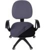 imageSmiry Stretch Jacquard Office Computer Chair Covers Removable Washable Universal Desk Rotating Chair Slipcovers Protector Seat  Backrest Cover GreyDark Grey