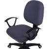 imageSmiry Stretch Jacquard Office Computer Chair Covers Removable Washable Universal Desk Rotating Chair Slipcovers Protector Seat  Backrest Cover GreyDark Grey