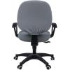 imageSmiry Stretch Jacquard Office Computer Chair Covers Removable Washable Universal Desk Rotating Chair Slipcovers Protector Seat  Backrest Cover GreyGrey