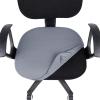 imageSmiry Stretch Jacquard Office Computer Chair Covers Removable Washable Universal Desk Rotating Chair Slipcovers Protector Seat  Backrest Cover GreyGrey