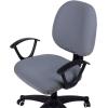 imageSmiry Stretch Jacquard Office Computer Chair Covers Removable Washable Universal Desk Rotating Chair Slipcovers Protector Seat  Backrest Cover GreyGrey