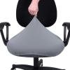 imageSmiry Stretch Jacquard Office Computer Chair Covers Removable Washable Universal Desk Rotating Chair Slipcovers Protector Seat  Backrest Cover GreyGrey