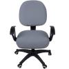 imageSmiry Stretch Jacquard Office Computer Chair Covers Removable Washable Universal Desk Rotating Chair Slipcovers Protector Seat  Backrest Cover GreyGrey