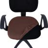 imageSmiry Stretch Jacquard Office Computer Chair Covers Removable Washable Universal Desk Rotating Chair Slipcovers Protector Seat  Backrest Cover GreyLight Chocolate