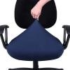 imageSmiry Stretch Jacquard Office Computer Chair Covers Removable Washable Universal Desk Rotating Chair Slipcovers Protector Seat  Backrest Cover GreyNavy Blue