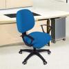 imageSmiry Stretch Jacquard Office Computer Chair Covers Removable Washable Universal Desk Rotating Chair Slipcovers Protector Seat  Backrest Cover GreyOcean Blue