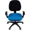 imageSmiry Stretch Jacquard Office Computer Chair Covers Removable Washable Universal Desk Rotating Chair Slipcovers Protector Seat  Backrest Cover GreyOcean Blue