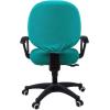 imageSmiry Stretch Jacquard Office Computer Chair Covers Removable Washable Universal Desk Rotating Chair Slipcovers Protector Seat  Backrest Cover GreyPeacock Green