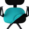 imageSmiry Stretch Jacquard Office Computer Chair Covers Removable Washable Universal Desk Rotating Chair Slipcovers Protector Seat  Backrest Cover GreyPeacock Green