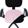 imageSmiry Stretch Jacquard Office Computer Chair Covers Removable Washable Universal Desk Rotating Chair Slipcovers Protector Seat  Backrest Cover GreyPink