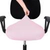 imageSmiry Stretch Jacquard Office Computer Chair Covers Removable Washable Universal Desk Rotating Chair Slipcovers Protector Seat  Backrest Cover GreyPink