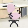 imageSmiry Stretch Jacquard Office Computer Chair Covers Removable Washable Universal Desk Rotating Chair Slipcovers Protector Seat  Backrest Cover GreyPink
