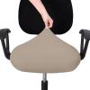 imageSmiry Stretch Jacquard Office Computer Chair Covers Removable Washable Universal Desk Rotating Chair Slipcovers Protector Seat  Backrest Cover GreyTaupe