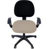 imageSmiry Stretch Jacquard Office Computer Chair Covers Removable Washable Universal Desk Rotating Chair Slipcovers Protector Seat  Backrest Cover GreyTaupe