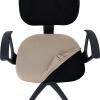 imageSmiry Stretch Jacquard Office Computer Chair Covers Removable Washable Universal Desk Rotating Chair Slipcovers Protector Seat  Backrest Cover GreyTaupe