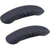 imageSmiry Stretch Jacquard Office Computer Chair Seat Covers Chair Seat CoverChair Armrest Covers Dark Grey