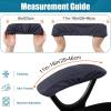 imageSmiry Stretch Jacquard Office Computer Chair Seat Covers Chair Seat CoverChair Armrest Covers Dark Grey
