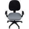 imageSmiry Stretch Jacquard Office Computer Chair Seat Covers Chair Seat CoverChair Armrest Covers Grey