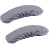 imageSmiry Stretch Jacquard Office Computer Chair Seat Covers Chair Seat CoverChair Armrest Covers Grey