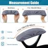 imageSmiry Stretch Jacquard Office Computer Chair Seat Covers Chair Seat CoverChair Armrest Covers Grey