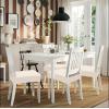 imageSmiry Stretch Jacquard Seat Covers for Dining Room Chairs Set of 6 Removable Washable Chair Seat Protector Slipcovers No Rear Covers BrownBeige