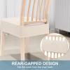 imageSmiry Stretch Jacquard Seat Covers for Dining Room Chairs Set of 6 Removable Washable Chair Seat Protector Slipcovers No Rear Covers BrownBeige