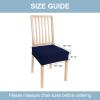 imageSmiry Stretch Jacquard Seat Covers for Dining Room Chairs Set of 6 Removable Washable Chair Seat Protector Slipcovers No Rear Covers BrownFederal Blue