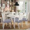 imageSmiry Stretch Jacquard Seat Covers for Dining Room Chairs Set of 6 Removable Washable Chair Seat Protector Slipcovers No Rear Covers BrownGrey