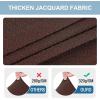 imageSmiry Stretch Jacquard Seat Covers for Dining Room Chairs Set of 6 Removable Washable Chair Seat Protector Slipcovers No Rear Covers BrownLight Chocolate