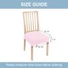 imageSmiry Stretch Jacquard Seat Covers for Dining Room Chairs Set of 6 Removable Washable Chair Seat Protector Slipcovers No Rear Covers BrownPink
