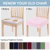 imageSmiry Stretch Jacquard Seat Covers for Dining Room Chairs Set of 6 Removable Washable Chair Seat Protector Slipcovers No Rear Covers BrownPink
