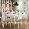 imageSmiry Stretch Jacquard Seat Covers for Dining Room Chairs Set of 6 Removable Washable Chair Seat Protector Slipcovers No Rear Covers BrownTaupe