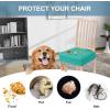imageSmiry Stretch Jacquard Seat Covers for Dining Room Chairs Set of 6 Removable Washable Chair Seat Protector Slipcovers No Rear Covers BrownTeal