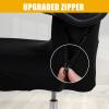 imageSmiry Stretch Printed Office Computer Chair Covers Universal Desk Rotating Chair Slipcovers Removable Washable Soft Fit AntiDust Spandex Protector Cover with Zipper NavyBlack