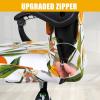 imageSmiry Stretch Printed Office Computer Chair Covers Universal Desk Rotating Chair Slipcovers Removable Washable Soft Fit AntiDust Spandex Protector Cover with Zipper NavyYellow