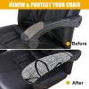 imageSmiry Stretch Printed Office Computer Chair Covers Universal Desk Rotating Chair Slipcovers Removable Washable Soft Fit AntiDust Spandex Protector Cover with Zipper NavyGrey and Black