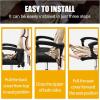 imageSmiry Stretch Printed Office Computer Chair Covers Universal Desk Rotating Chair Slipcovers Removable Washable Soft Fit AntiDust Spandex Protector Cover with Zipper NavyKhaki and White