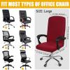 imageSmiry Stretch Printed Office Computer Chair Covers Universal Desk Rotating Chair Slipcovers Removable Washable Soft Fit AntiDust Spandex Protector Cover with Zipper NavyBurgundy
